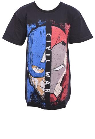 Camiseta Piticas Civil War Preta