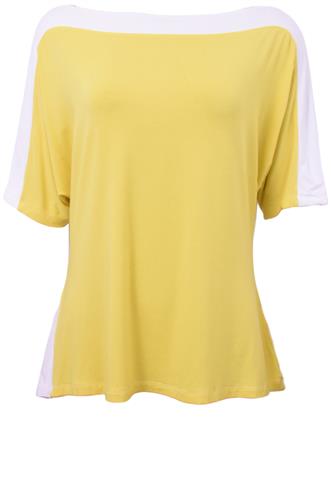 Blusa Pusco de Malha Bicolor
