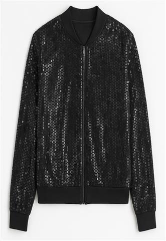 Jaqueta Quintess Paetê Preto