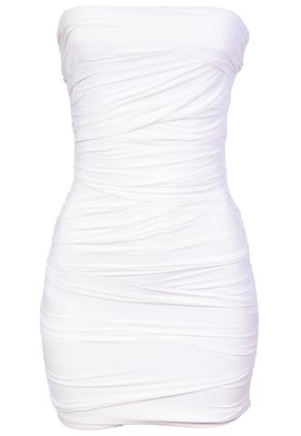 Vestido Quiz Tule Off White