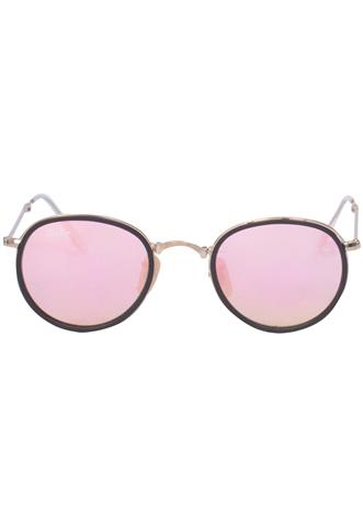 Óculos de Sol Ray Ban Round Folding Dourado/Rose