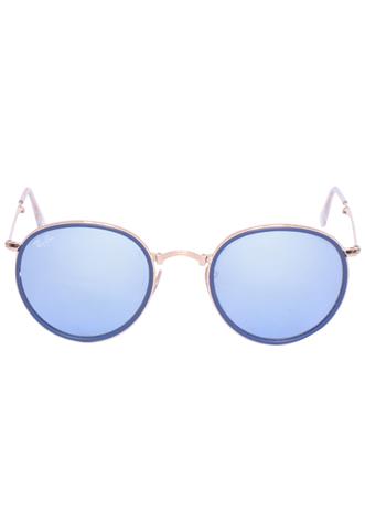 Óculos de Sol Ray-Ban Round Folding Dourado/Azul