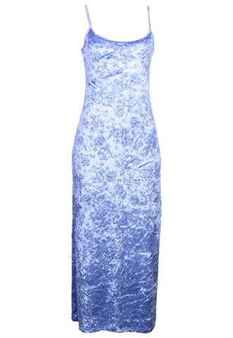 Vestido Republica Dos Lobos Veludo azul