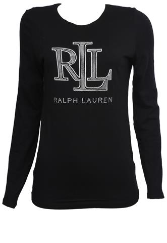 Blusa Ralph Lauren Bordada Preto