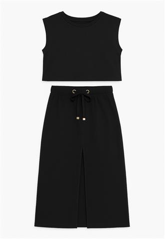 Conjunto Robe Noir Moletom Preto