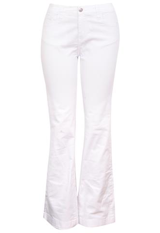 Calça Jeans Flare Branca