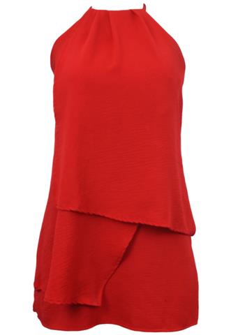 Vestido H&M Frente Única Vermelho