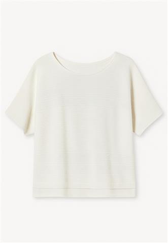 Blusa Charm Lady Manga Morcego Branca