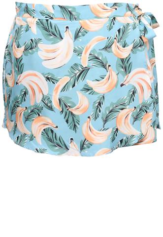 Short-saia  Estampada Azul