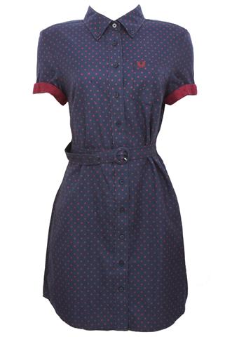 Vestido FredPerry Bolas Azul