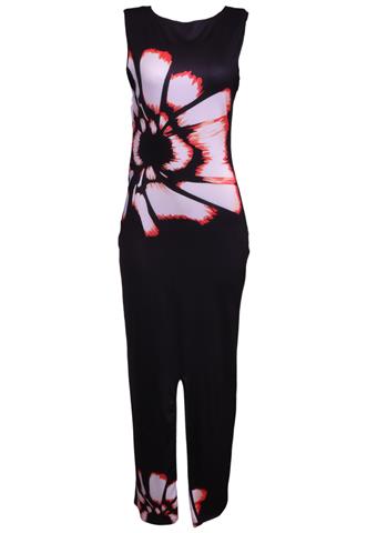 Vestido Floral Preto