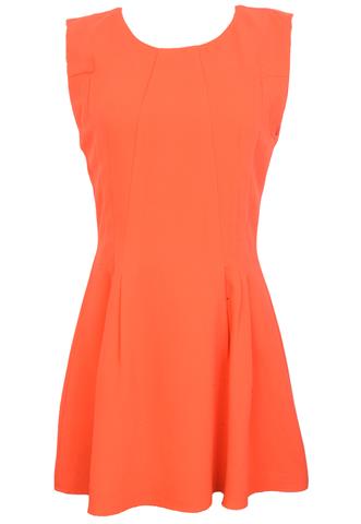 Vestido Zíper Laranja