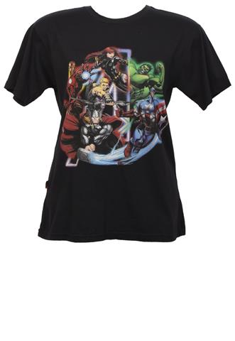 Camiseta Marvel Avenger Preta