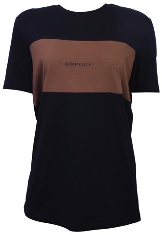 Camiseta Simplify Preta/Marrom