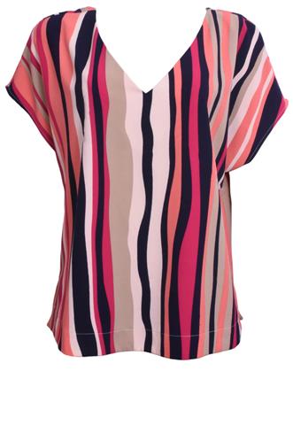 Blusa Shoulder Estampada Colorida