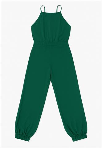 Macacão Shoulder Bolsos Verde