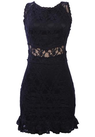 Vestido Shop 126 Renda Preto