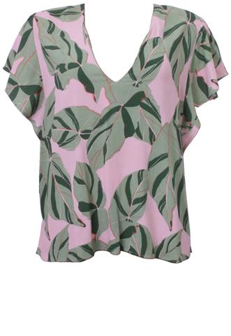 Blusa Shoulder Decote Verde