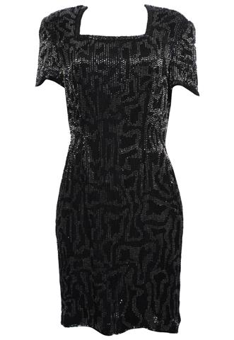 Vestido Shein Pedraria Preto