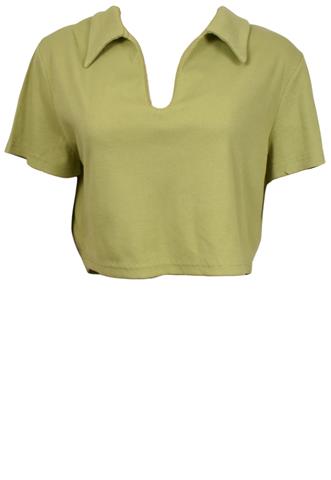 Cropped Shein Liso Verde