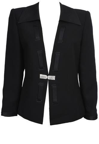 Blazer Sioni Broche Preto