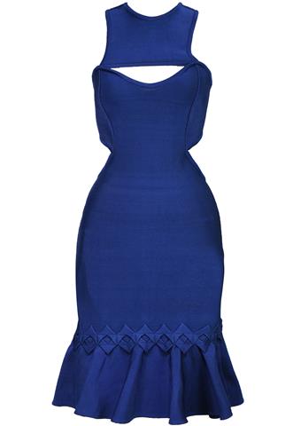 Vestido Skasi Liso Azul