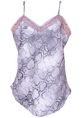 Blusa Skenn Cobra Cinza/Branca