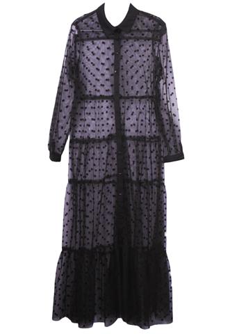 Vestido Stradivarius Tule Preto
