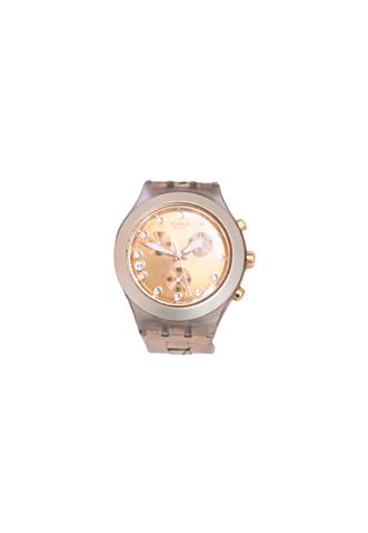 Relógio Swatch Diaphane Dourado
