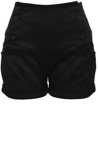 Short TRF Botões Preto