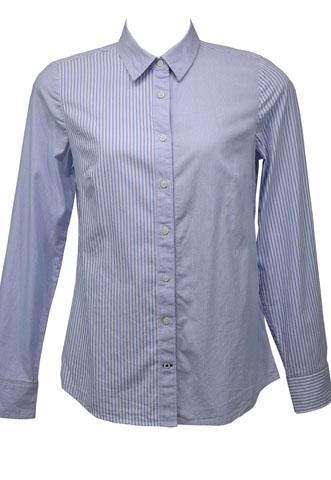 Camisa Tommy Hilfiger Listrada Azul/Branca