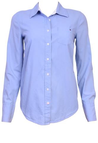 Camisa Tommy Hilfiger Manga Longa Azul
