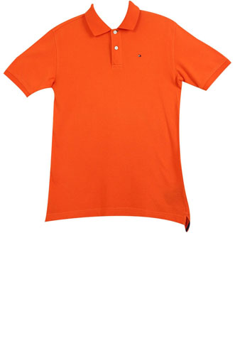 Camisa Polo Tommy Hilfiger Logo Laranja