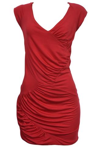 Vestido Triton Liso Vermelho