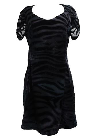 Vestido Triton Zebra Preto