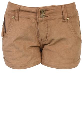 Shorts Triton Veludo Bege