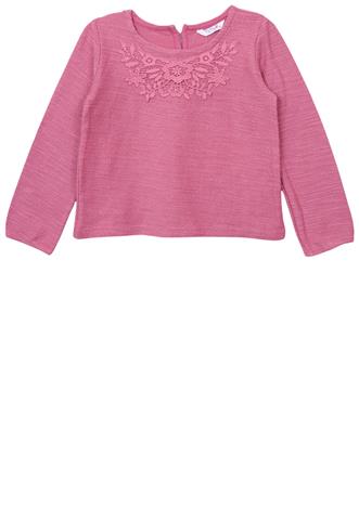 Blusa Tip Top Bordada Rosa
