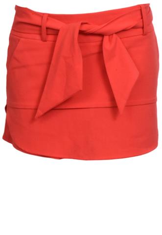 Shorts Saia Tissu Pala Solta Laranja