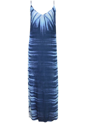 Vestido Longo Vix Tie Dye Azul