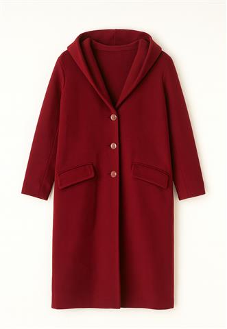 Casaco Viva Vida Longo Vermelho