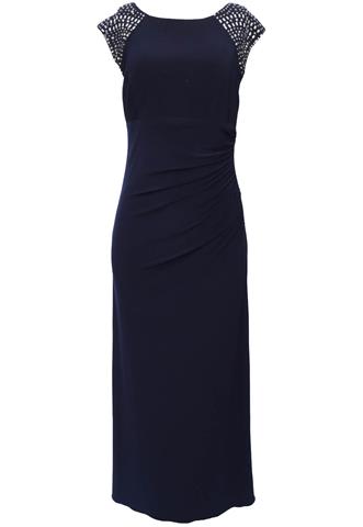 Vestido Xscape Pedraria Azul