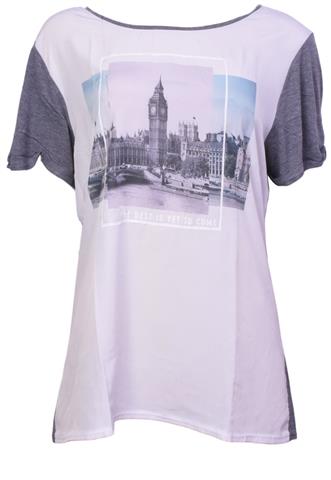 Blusa Ysc City Londres Branca/Cinza