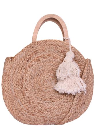 Bolsa Zara Redonda Palha