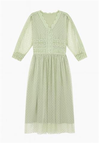 Vestido Zara Tule Verde