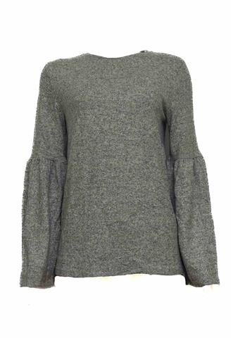 Blusa Zara Manga Longa Cinza