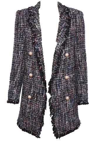 Casaco Zara Lurex Preto