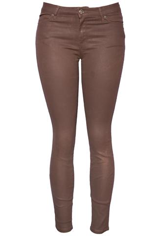 Calça Sarja Zara Lisa Marrom