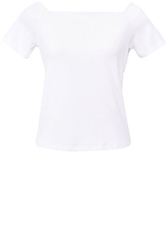 Blusa Zara Canelada Branca