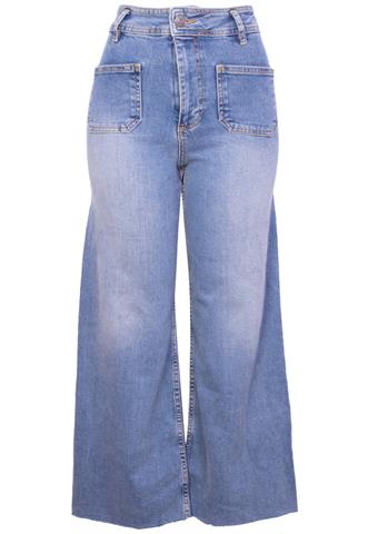 Calça Jeans Zara Pantalona Azul