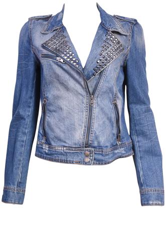 Jaqueta Zara Jeans com Tachas